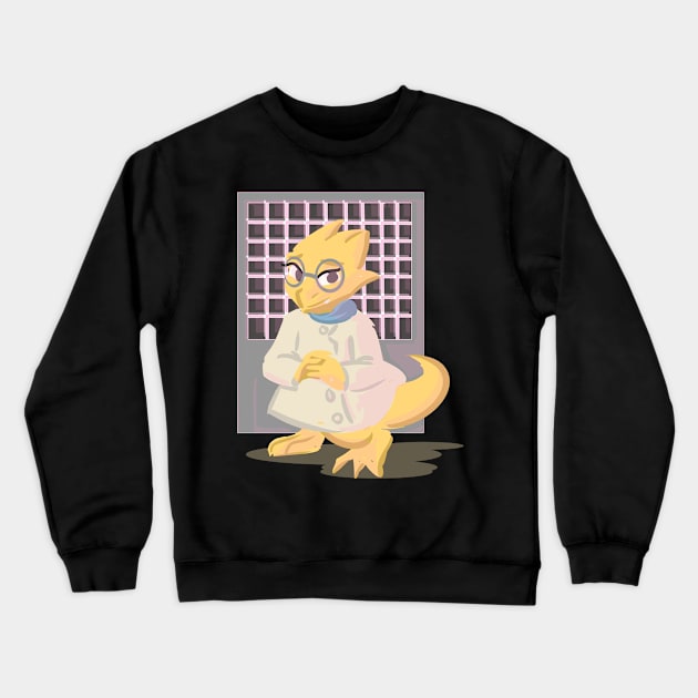 dr alphys Crewneck Sweatshirt by inkpocket